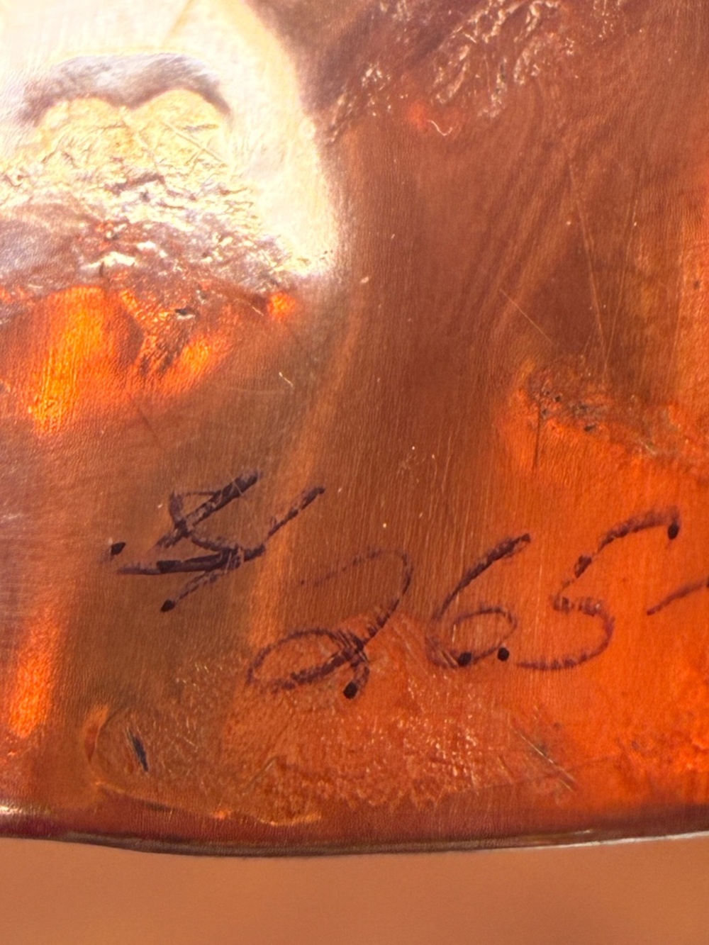 Navajo Crafted Copper Beaded Cuff Bracelet - Picture 5 of 6